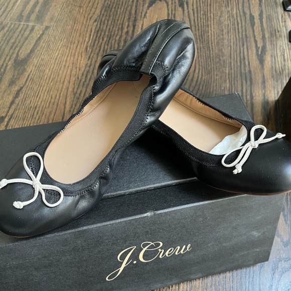 NEW: J.Crew Ava Black Ballet Flats. Size 7 NWT. - Picture 3 of 4